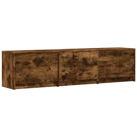 Mobile TV Rovere fumé 165 x 34 x 40 cm Legno multistrato - Foto 1