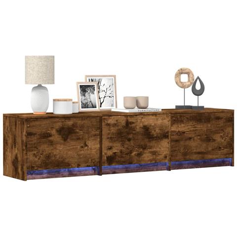 Mobile TV Rovere fumé 165 x 34 x 40 cm Legno multistrato - Foto 2