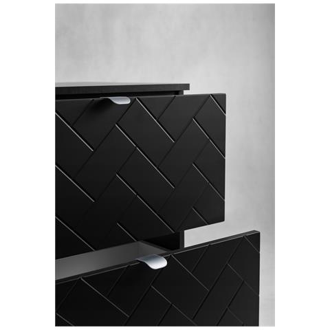 | Mobiletto 80 cm - Noir Mat - Mobili da bagno - Mobili da bagno - Mobili da bagno - Senza ripiano - Libreria - Foto 2