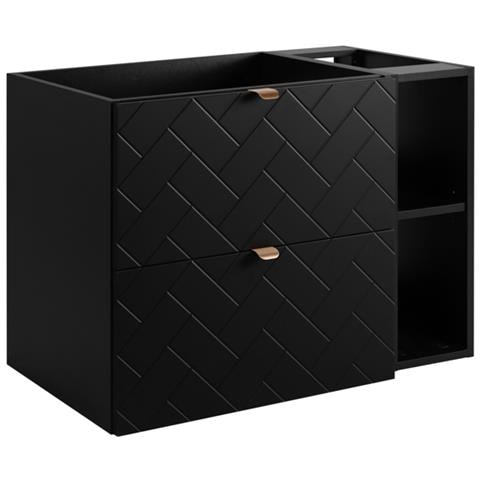 | Mobiletto 80 cm - Noir Mat - Mobili da bagno - Mobili da bagno - Mobili da bagno - Senza ripiano - Libreria - Foto 1