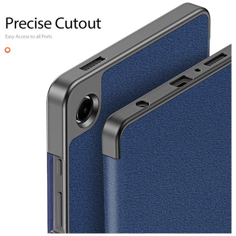 Cover per Galaxy Tab A9, Galaxy Tab A11 - Pelle /PU, Blu - Foto 2