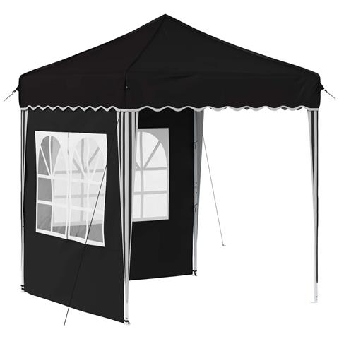 Tenda per feste a pop-up 195 x 195 x 245 cm Nero Tessuto Oxford - Foto 1