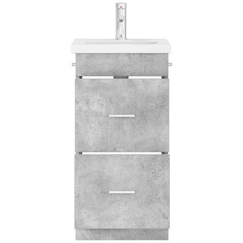 Mobile da bagno con lavabo Grigio Cemento 42 x 40 x 84,5 cm - Foto 2