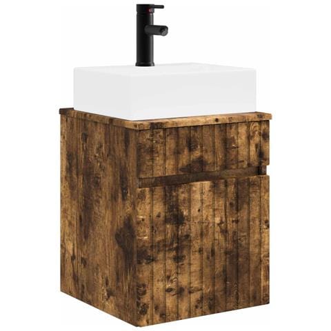 Mobile Lavabo da Parete Rovere Fumo 39 x 41 x 62,5 cm - Foto 1