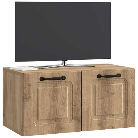 Mobile Porta TV da Muro Rovere Artigianale 59,5 x 31 x 30 cm - Foto 2