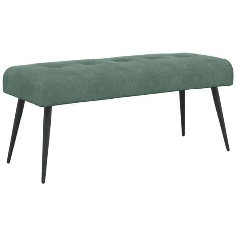 Panchina con bottoni imbottiti Verde Mare 110 x 40 x 46 cm - Foto 1