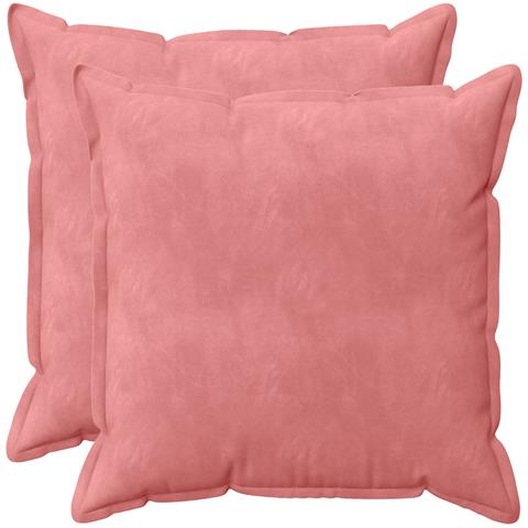 Cuscino con cuscino HOUTEN 2 pz Rosa Velluto - Foto 1