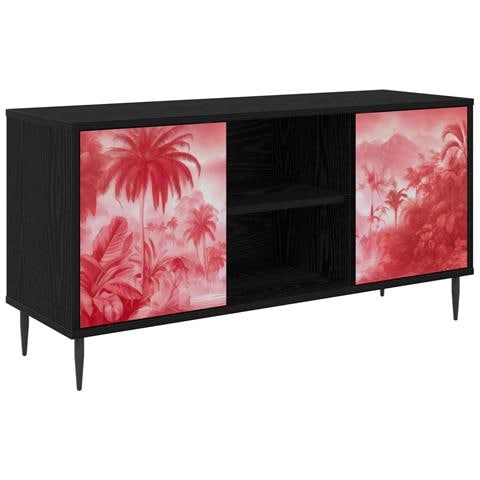 Mobile TV AACHEN 102 x 33 x 51 cm Rovere Nero - Foto 1