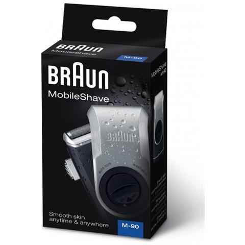 M90 MobileShave Rasoio Elettrico a Batteria Colore Blu Scuro e argento - Foto 5
