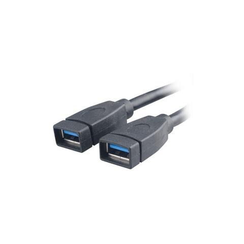 AK-CBUB09-15BK, USB3.0 19-pin, 2 x USB3.0, Maschio / femmina, Nero, 15 cm, USB - Foto 3