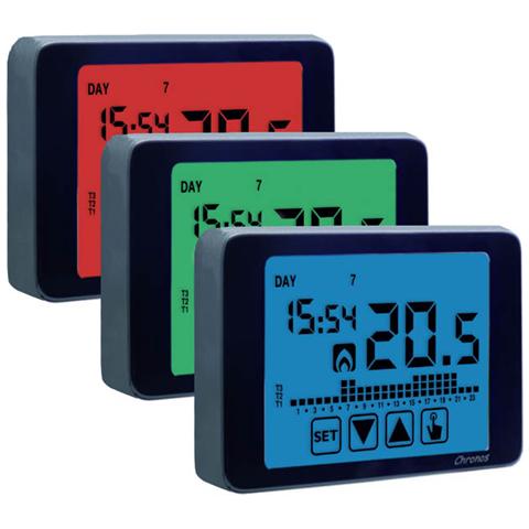 Chronos 230 Crono termostato touch screen (Nero)  - Foto 2