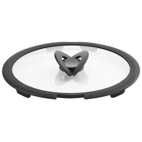 Coperchio Vetro Cm 24 Ingenio. Manicatura Salvaspazio. Bordo In Silicone - 244060124 - Foto 1