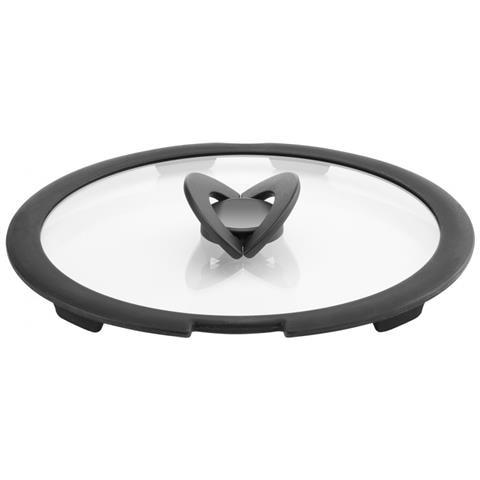 Coperchio Vetro Cm 24 Ingenio. Manicatura Salvaspazio. Bordo In Silicone - 244060124 - Foto 2