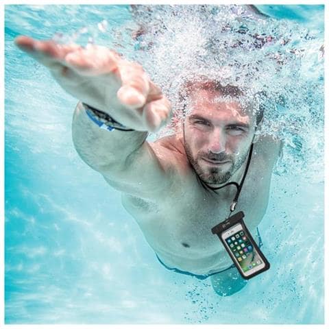 Custodia Impermeabile SplashBag per Smartphone da 6.2'' Colore Nero - Foto 2