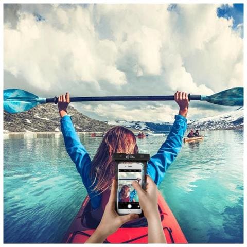 Custodia Impermeabile SplashBag per Smartphone da 6.2'' Colore Nero - Foto 3