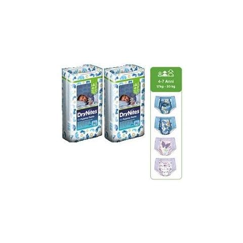 Huggies Drynites Boy Pyjama Pants 4/7 Anni Medium 17/30kg Pacco Singolo 10 Pezzi - Foto 2
