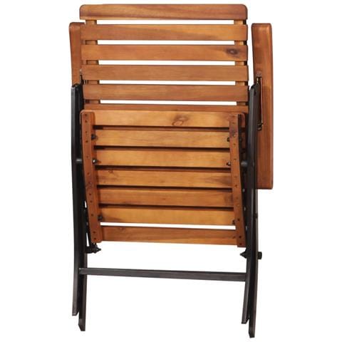 Sedie Reclinabili da Giardino 2 pz in Legno Massello d'Acacia - Foto 8