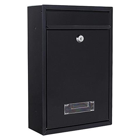 Cassetta Postcard Tarvis Antracite, In Acciaio, Con Il Design Moderno E Compatto, Targhetta Portanome Integrata Nella Finestra Di Visualizzazione, Serratura A Cilindro Di Colore Grigio Antracite - Foto 1