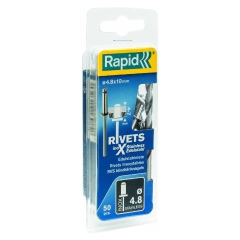 Rapid 5000396 Rivetti Acciaio Inox Ø4,8x10 Mm - Foto 1