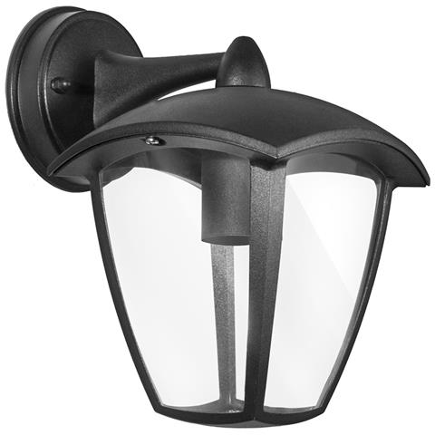 Lampada Da Parete Applique Da Esterno Lanterna E27 | Giardino | Nero | Ip44 - Foto 2