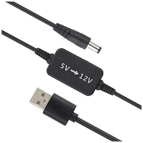 Step Up Convertitore Di Tensione Usb 5v A 12v Step Up Cavo Regolabile Dc A Dc Transformer Converter Con Switch (5v-12v) - Foto 1