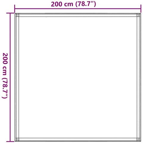 Tappeto da Tenda 200x200 cm Verde Scuro - Foto 2