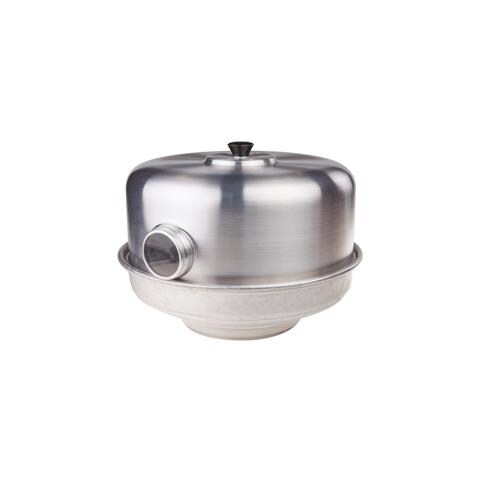 Fornetto estense c / occhio 30cm + spargifiamma inox e 2 tortiere - Foto 3