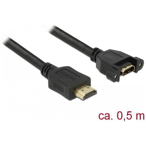 85463 0.5m HDMI Type A (Standard) HDMI Type A (Standard) Nero cavo HDMI - Foto 1