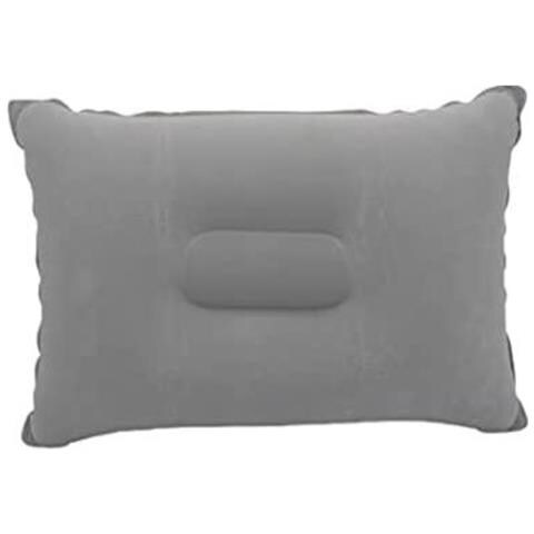 Cuscino Gonfiabile In Peluche /pvc Grigio - Foto 1