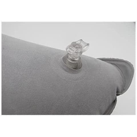 Cuscino Gonfiabile In Peluche /pvc Grigio - Foto 4