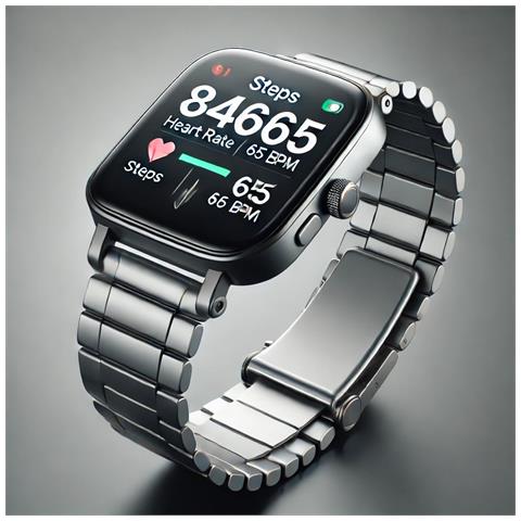 Orologio Intelligente Con Frequenza Cardiaca, Monitoraggio Del Sonno, Temperatura, 50 Modalità Sportive Black - Foto 2