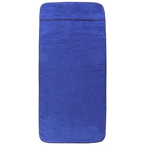 Asciugamani Da Spiaggia 2pz Blu Reale 60x135 Cm Tessuto 400 Gsm - Foto 2