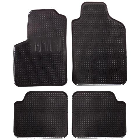 Set Da 4 Tappetini In Gomma Per Auto Compatibili Per 500, Adatto A Tutte Le Stagioni, Nero, Sagomati Anteriori E Posteriori, Mod. 2 - Ka1272 - Foto 1