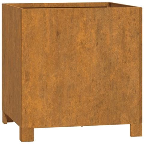 Fioriera Con Gambe Ruggine 42x40x43 Cm Acciaio Corten - Foto 1