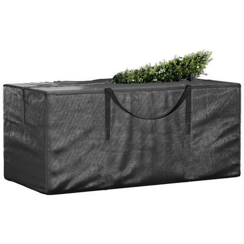 Custodia Per Albero Di Natale Nera 150x75x75 Cm Polietilene - Foto 2