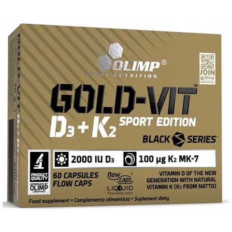 Olimp Gold - Vit D3 + K2 2000iu Sport Edition 60 Capsule - Foto 1