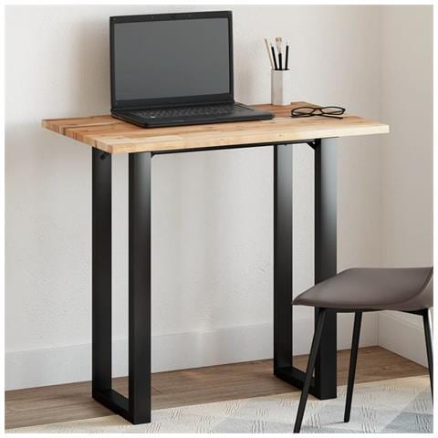 Piano Tavolo Rettangolare 80x50x2cm In Legno Massello Di Acacia - Foto 1