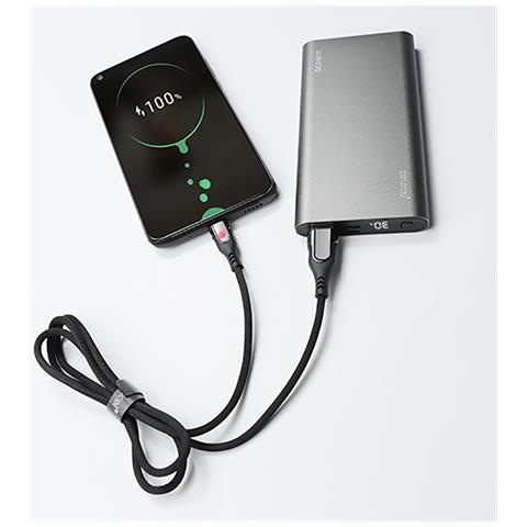 Cavo Da Tipo C A Usb Da 2 Pezzi 3,1 A Ricarica Rapida /sincronizzazione Dati 1 M Black - Foto 6