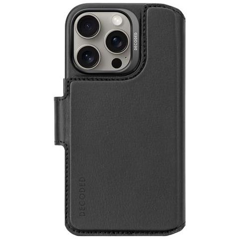 Custodia Per Iphone 16 Pro Magsafe Con Portacarte E Cover Amovibile, Nero - Foto 5