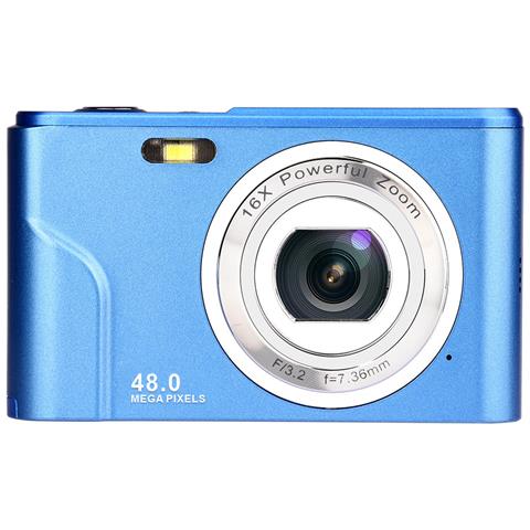 Fotocamera Digitale 1080p 48 Megapixel Zoom 16x Blue - Foto 1