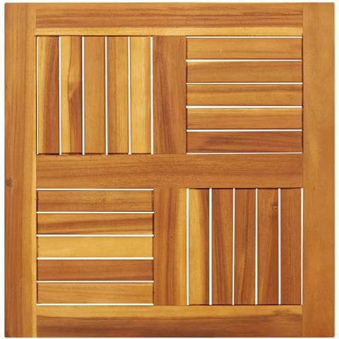 Piano per Tavolo 60x60x2 cm Quadrato Legno Massello di Acacia - Foto 2