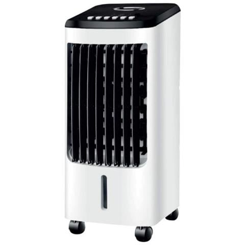 Raffrescatore d'Aria Portatile AKIC401 Evaporativo senza Tubo Serbatoio 4 Litri 3 Velocità Telecomando Potenza 80 W Colore Bianco / Nero - Foto 2