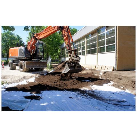 190m2 Tessuto Non Tessuto Geotessile, Tessuto Non Tessuto Per Orto, Tessuto Non Tessuto Antierbacce, Tessuto Non Tessuto Per Drenaggio 200g Larghezza 1,9m - Foto 6