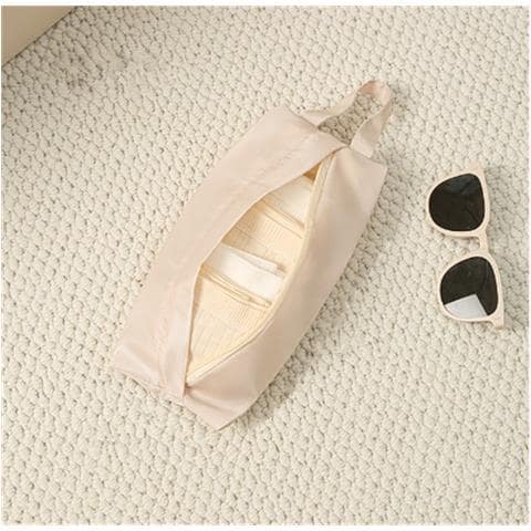 Borsa Portaoggetti Per Biancheria Intima - Organizer Da Viaggio Per Reggiseni, Biancheria Intima E Calzini Beige - Foto 2