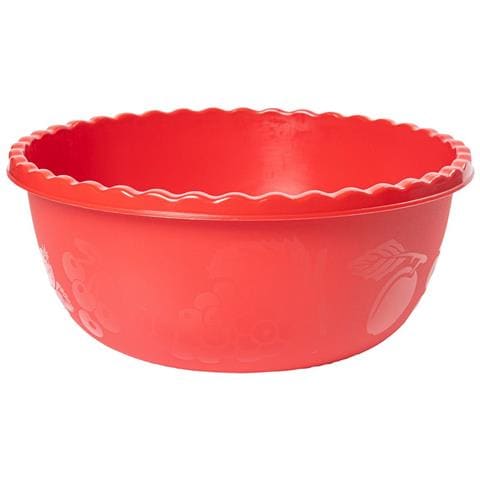 Recipiente Insalatiera Multiuso Rotonda Rossa. Ciotola Con Una Capienza Di 2.5 L - Foto 2