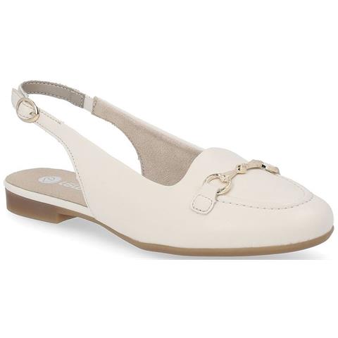 Beige Casual Part-open Sandals Sandali Pelle Scarpe Donna Beige Eu 38, D0k06-60 - Foto 1