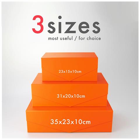 Scatola Regalo Grande A Forma Di V Orange L - Foto 1