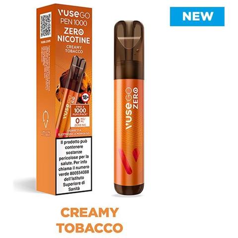 Creamy Tobacco 0mg Disposable Go Pen 1000 - 1000 Puff - Vape Pen Usa E Getta - Foto 1