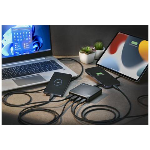 MULTIPOWER DESK 65W Caricabatterie da rete 4 porte Gan 65W - Foto 3