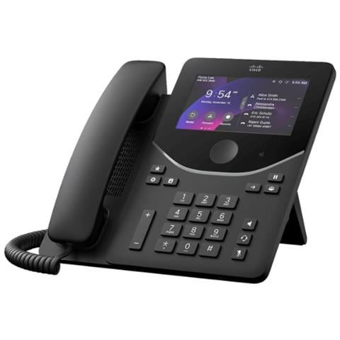 DESK PHONE 9871 CARBON Telefono IP Nero, Carbonio LCD Wi-Fi - Foto 1